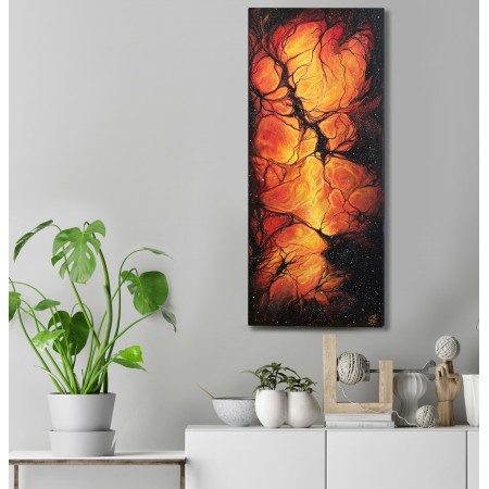 Tisk na plátně, Vesmírné Hlubiny, 30x70