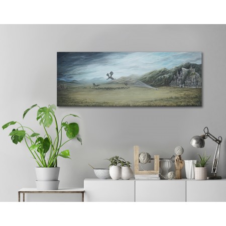 Tisk na plátně, Minas Tirith, 30x80cm