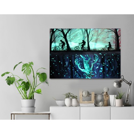 Svítící Tisk na plátně, Stranger Thing