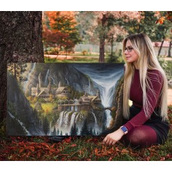 Olejomalba, Roklinka, Pán prstenů 50x80cm