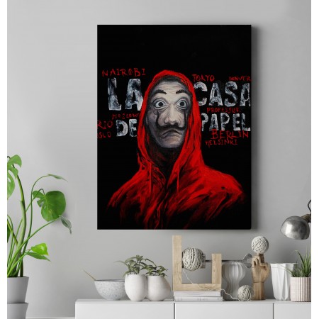 Tisk na plátně, La Casa De Papel, 30x40cm