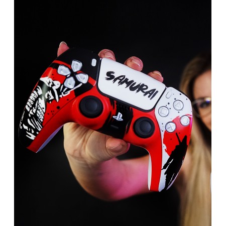 PS5 ovladač s motivem Samurai