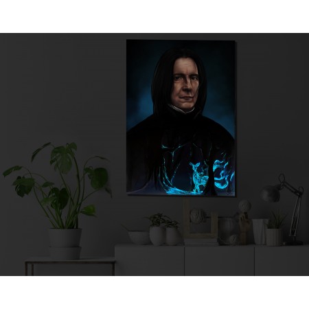 Svítící Tisk na plátně, Severus Snape, 30x40cm