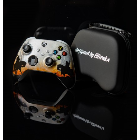 Ovladač s motivem Kingdom Come a Witcher