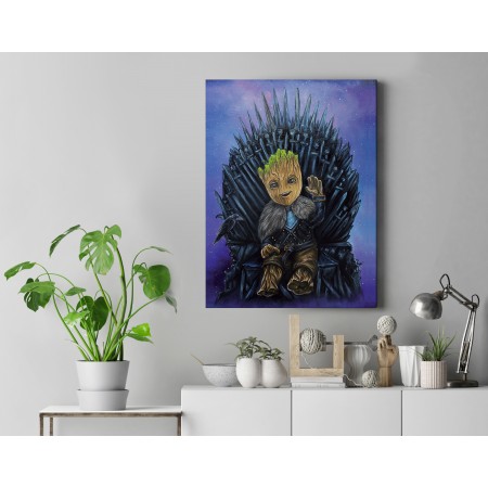 Tisk na plátně, Game of Groot, 30x40cm