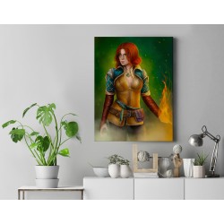 Tisk na plátně, Triss, Zaklínač, 30x40cm