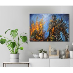 Tisk na plátně, Lich King, Bolvar, 30x40cm