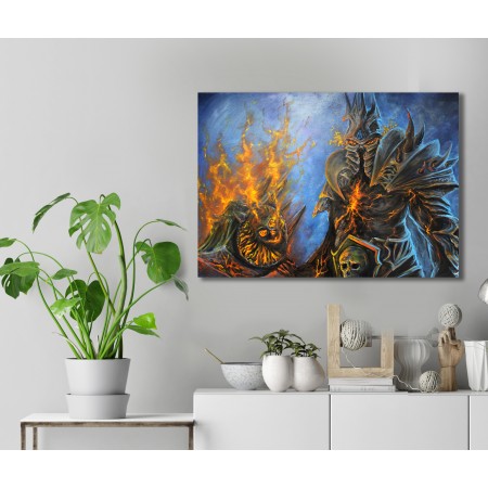 Tisk na plátně, Lich King, Bolvar, 30x40cm